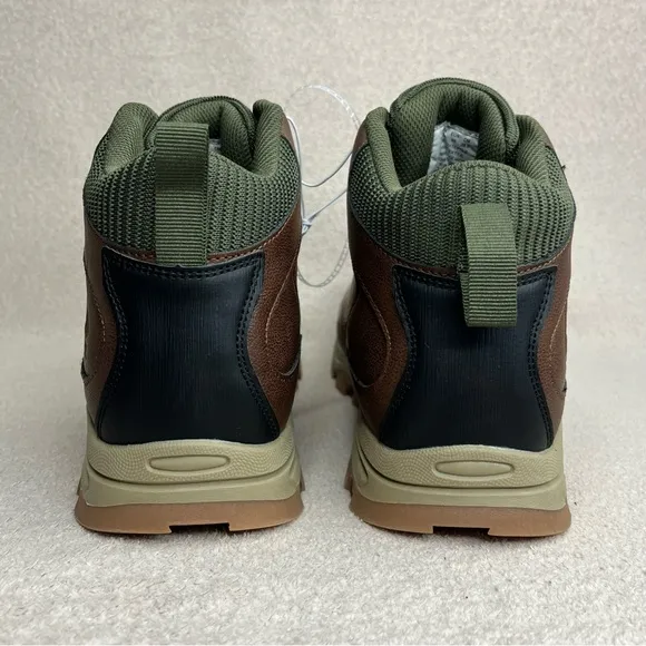 RBX Hiking Boots-Brown Faux Leather-Mens 12-Outdoor-Hiker-Activewear-Backpacking