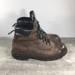 Red Wing Mens Shoes 406 Soft Toe Brown Leather Work Waterproof Boots Size 14 D