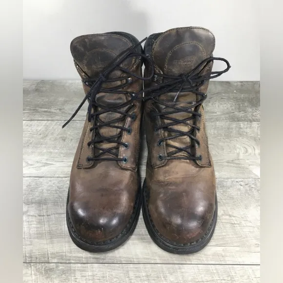 Red Wing Mens Shoes 406 Soft Toe Brown Leather Work Waterproof Boots Size 14 D