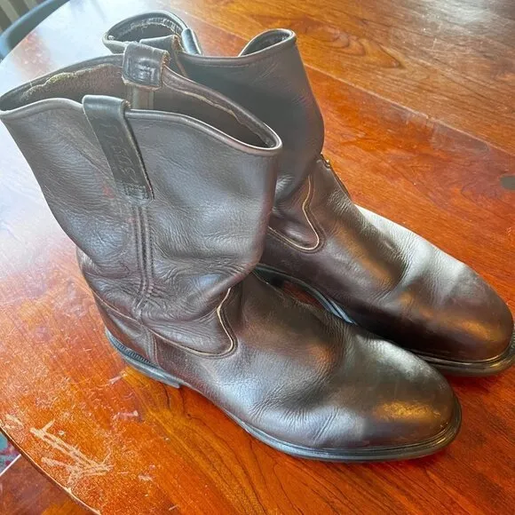 Red Wings Men's Pecos Safety Toe Pull On Work Boots- Size 13