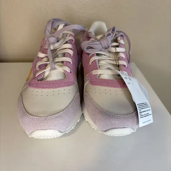 Reebok Women's Classic Leather Bone/Pea Glow/Ashen Lilac Sneakers 100075291 sz 6