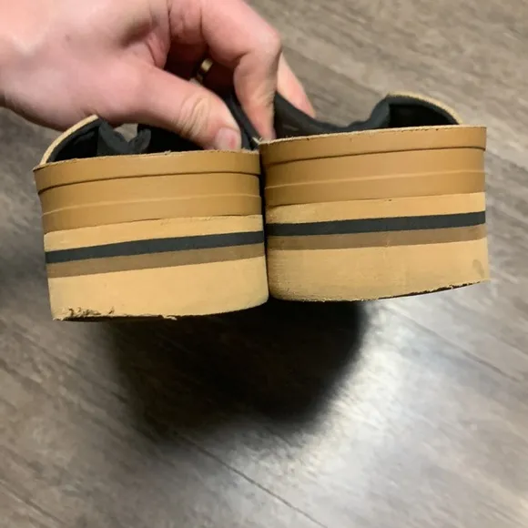 Reef Black and Tan Sandals