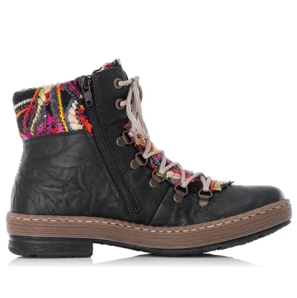 Rieker Felicitas Womens Multi Color Ankle Boots Size US 9 EU 40