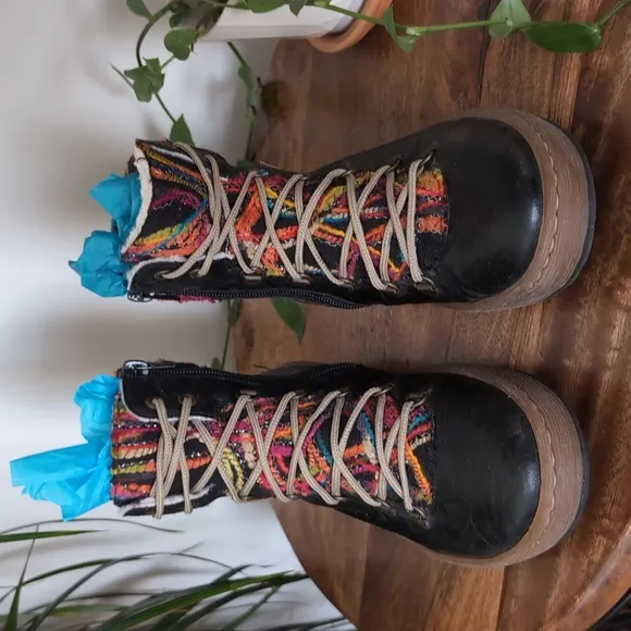 Rieker Felicitas Womens Multi Color Ankle Boots Size US 9 EU 40