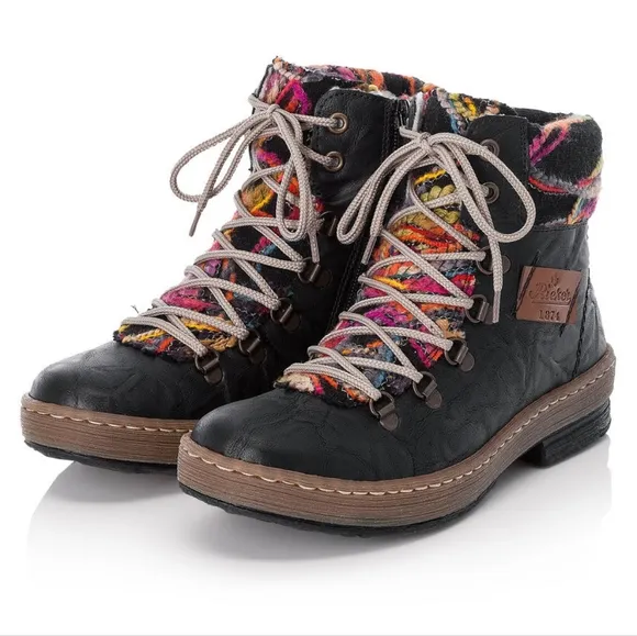Rieker Felicitas Womens Multi Color Ankle Boots Size US 9 EU 40