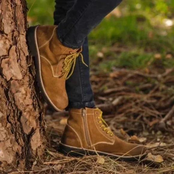 Roan Prill Tan Waxy Boots