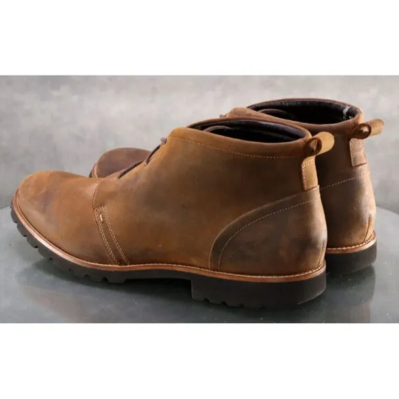 Rockport Charson Men's Chukka Boots Size 12 M Leather Brown A13524