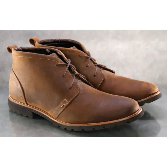 Rockport Charson Men's Chukka Boots Size 12 M Leather Brown A13524