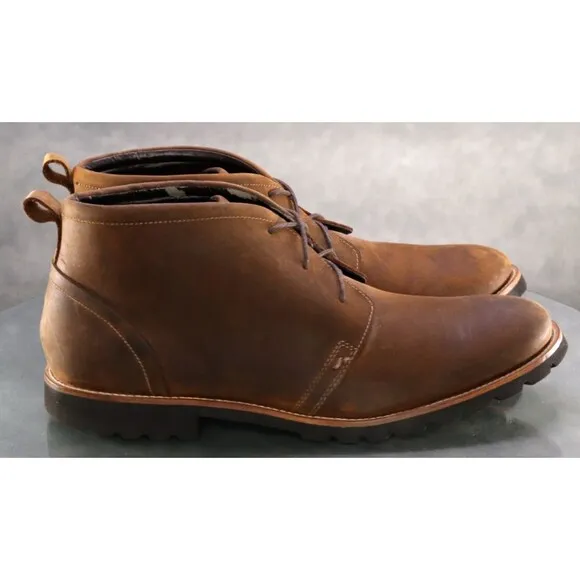 Rockport Charson Men's Chukka Boots Size 12 M Leather Brown A13524