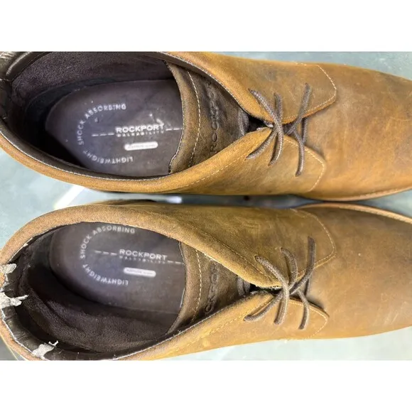 Rockport Charson Men's Chukka Boots Size 12 M Leather Brown A13524