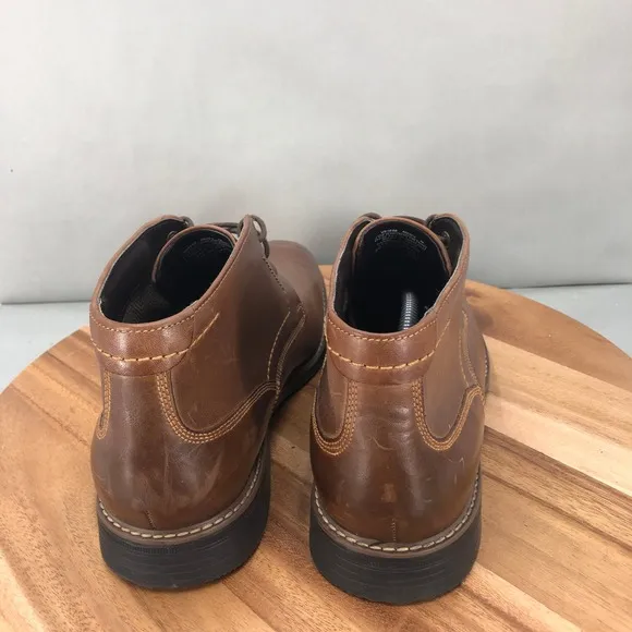 Rockport Classic Break Chukka Boots Leather Ankle Dress Casual Brown Mens 11.5 M