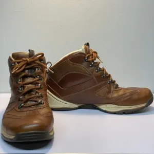 Rockport Mens Size 12 Boots Brown Leather Waterproof Hydro Shield Ankle EU 46.5