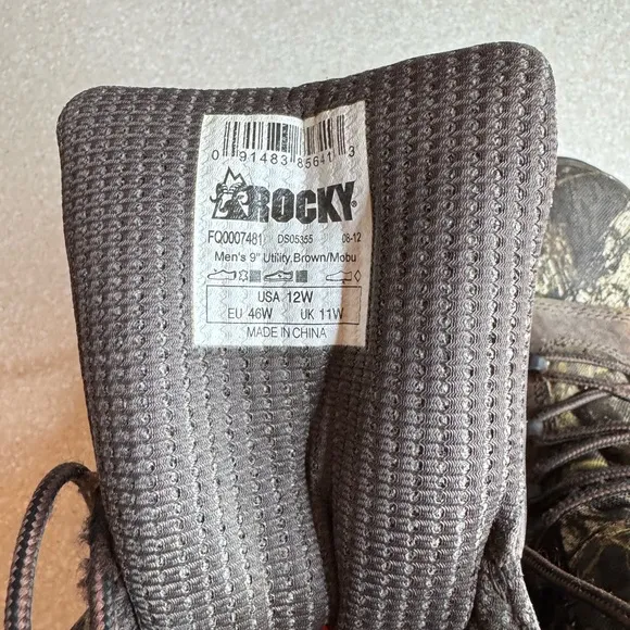 Rocky Camouflage Hunting Boots 1000 Thinsulate (12)