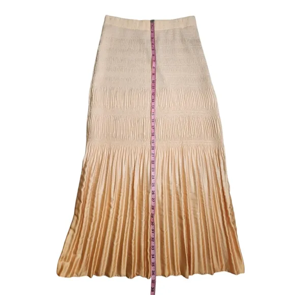 Rodebjer Plisse Joan Skirt Amber Ombre  Sz S NWOT