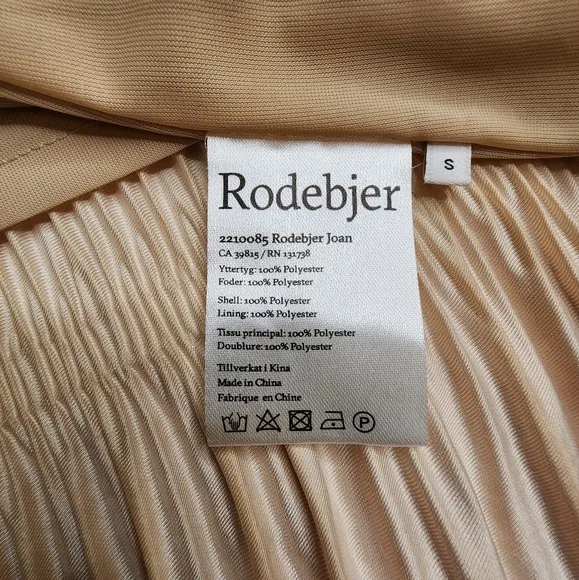 Rodebjer Plisse Joan Skirt Amber Ombre  Sz S NWOT