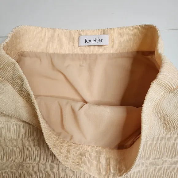 Rodebjer Plisse Joan Skirt Amber Ombre  Sz S NWOT