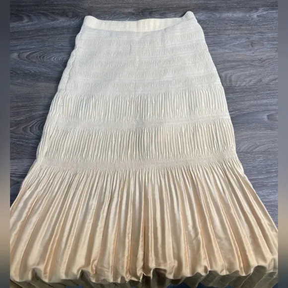 Rodebjer Plisse Joan Skirt Amber Ombre  Sz S NWOT