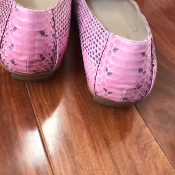 Roger Vivier pink limited edition python belle