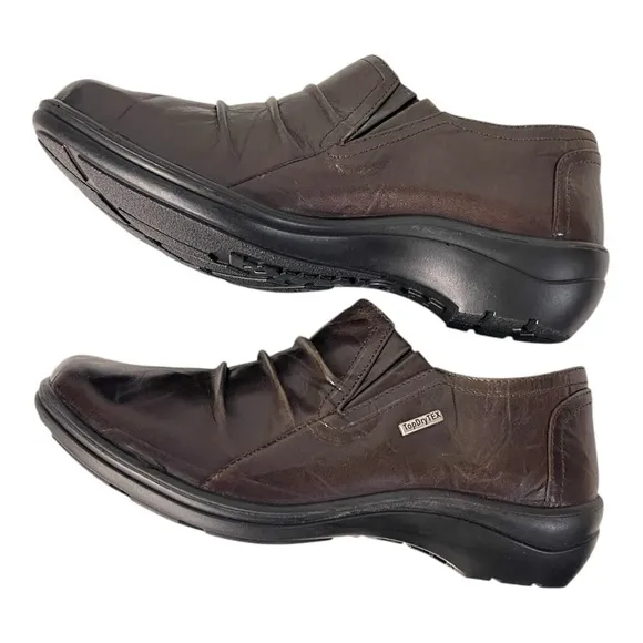 Romika Brown Leather Slip-On Comfort Shoes TopDryTex Size EU 37 US Women’s 6.5–7
