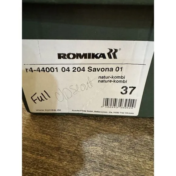 Romika Top Dry Tex Women's Ankle Boots Size 37 US 6.5  Fleece Lining‎ Savona
