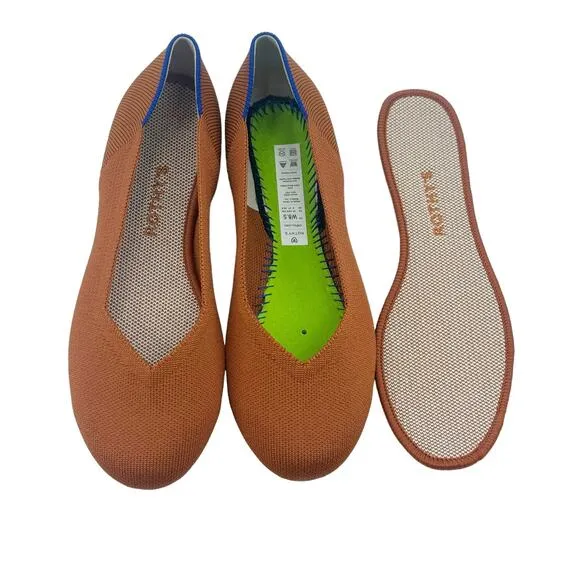 Rothy’s The Ballet Flat Slip-On Comfortable Size W8.5 NWOB