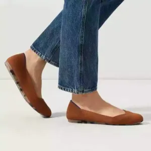 Rothy’s The Ballet Flat Slip-On Comfortable Size W8.5 NWOB