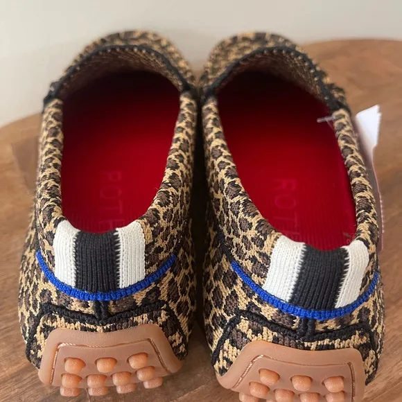 Rothy’s the Driver Moccasin Little Cat (leopard) limited edition