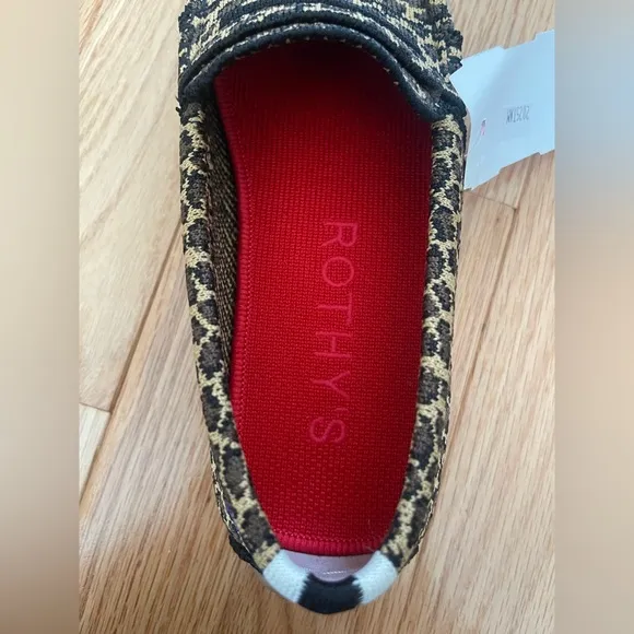 Rothy’s the Driver Moccasin Little Cat (leopard) limited edition