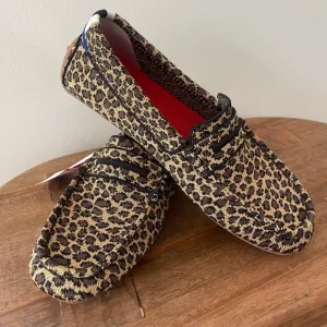 Rothy’s the Driver Moccasin Little Cat (leopard) limited edition