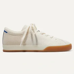 Rothy’s The Lace Up Sneakers Cream Eggshell White Comfortable Shoes Size 7