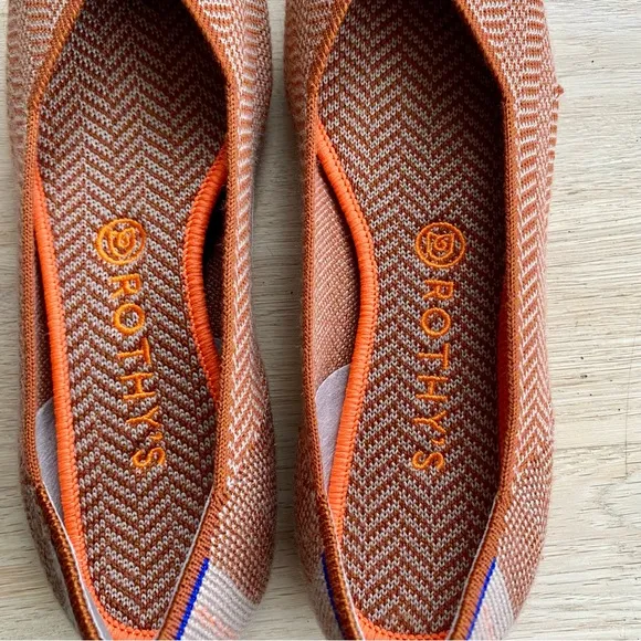 Rothy’s The Point in Merino Camel Herringbone size 9.5