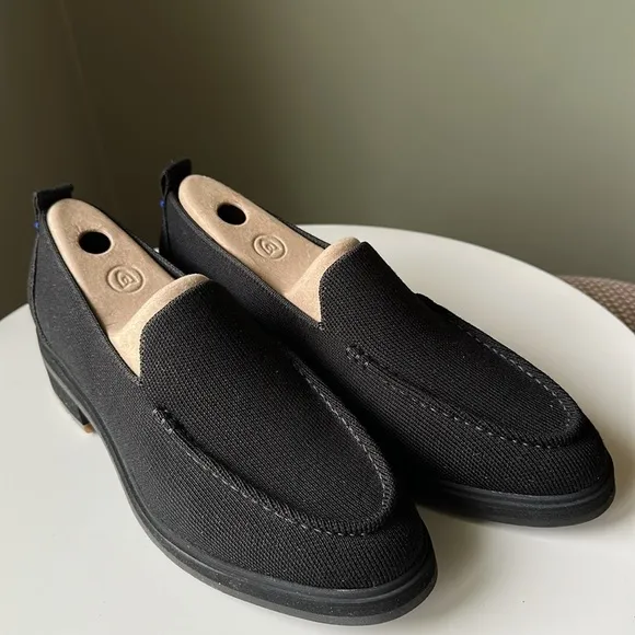Rothy's Women's The Lug Loafer, Onyx Black, Merino Wool Blend Size 9.5 -New!NWOB