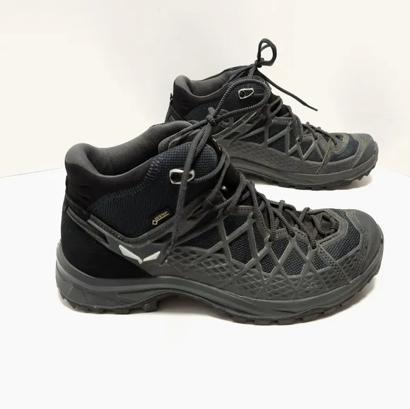 Salewa Mens Goretex Hiking Boots Shoes Size 10 Mid GTX Vibram Wild Hiker