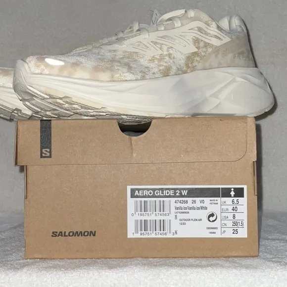 Salomon Beige Running Shoes