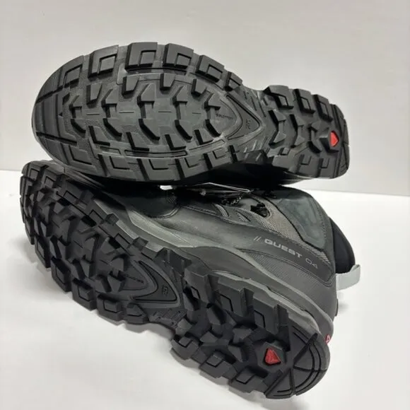 Salomon Men’s Quest 4 GTX Hiking Boots Black/Gray, Size 11 M