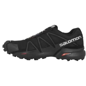 SALOMON WOMEN'S SPEEDCROSS 4 TRAIL RUNNING SHOES, BLACK/BLACK/BLACK METALLI