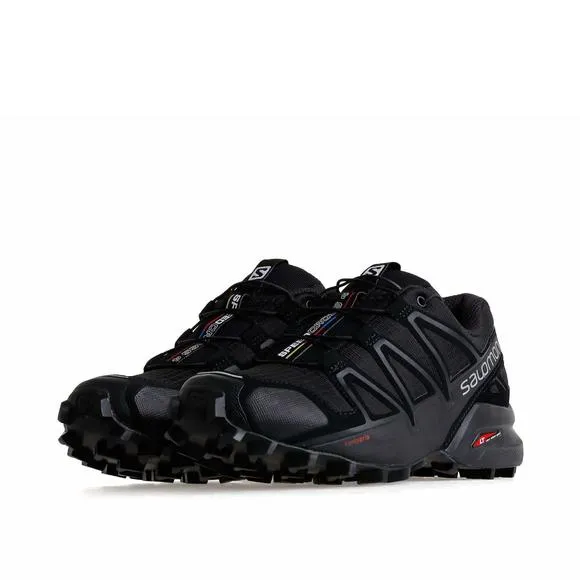 SALOMON WOMEN'S SPEEDCROSS 4 TRAIL RUNNING SHOES, BLACK/BLACK/BLACK METALLI