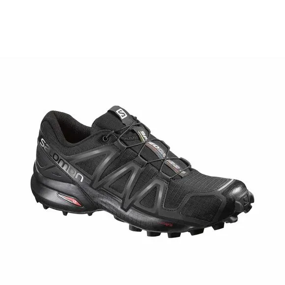 SALOMON WOMEN'S SPEEDCROSS 4 TRAIL RUNNING SHOES, BLACK/BLACK/BLACK METALLI