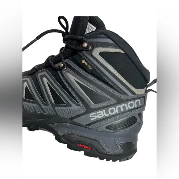 Salomon X Ultra 3 Mid GTX Boots Mens Size US 7 Lace Up Hiking 398674 Gore Tex