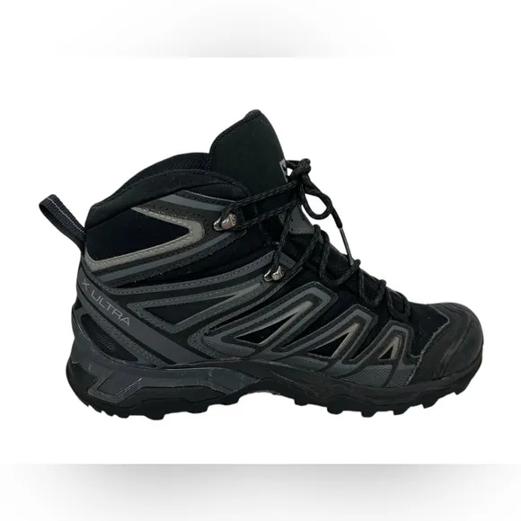 Salomon X Ultra 3 Mid GTX Boots Mens Size US 7 Lace Up Hiking 398674 Gore Tex