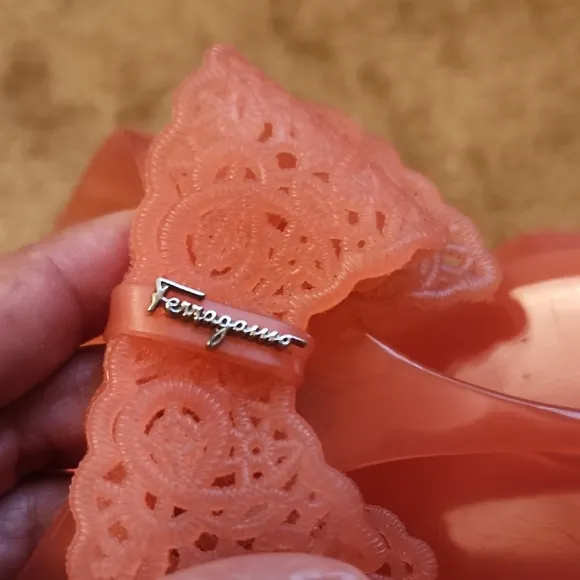 Salvatore Ferragamo Bali Bow Tie Jelly Sandals