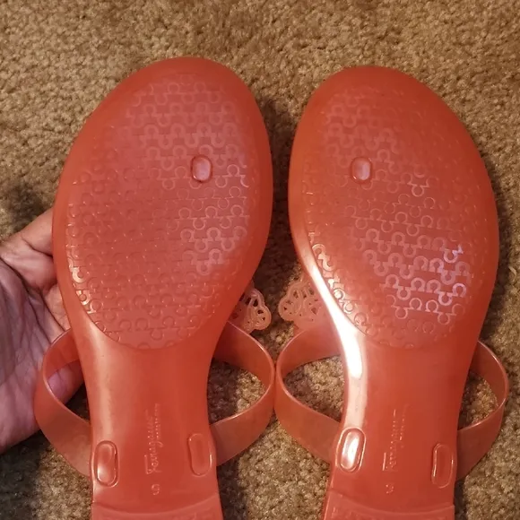 Salvatore Ferragamo Bali Bow Tie Jelly Sandals