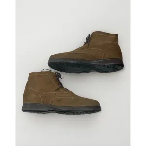Salvatore Ferragamo Mens 10.5 EE/EEE Oxford Extralight Ankle Boots Suede Italy