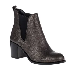Sam Edelman Bronze Metallic Leather Block Heeled Chelsea Justin Boots 7 US