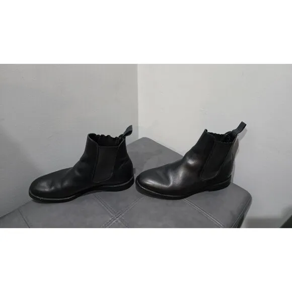 Sanders Liam Chelsea Boots Steven Alan Mens Size 9 Black Slip On Preppy England