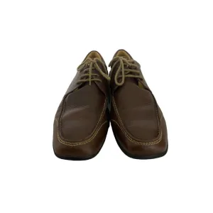 Sandro Moscoloni Brown Leather Lace Up Comfort &amp; Soft Gel Oxford Shoes Me's 9.5D