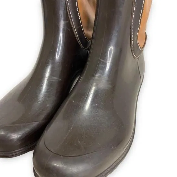 Santana Canada - Cognac Leather/Brown Rubber Tall Boot - Size 37 (6.5)