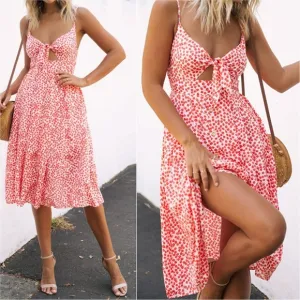 Sassy Sweetheart Smock Dress - Red Orange