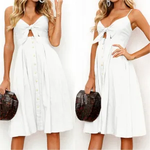 Sassy Sweetheart Smock Dress - White