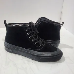SeaVees Mariners Boots Women's High Top Suede Black Lace Up size 8.5 EUC Men 6.5